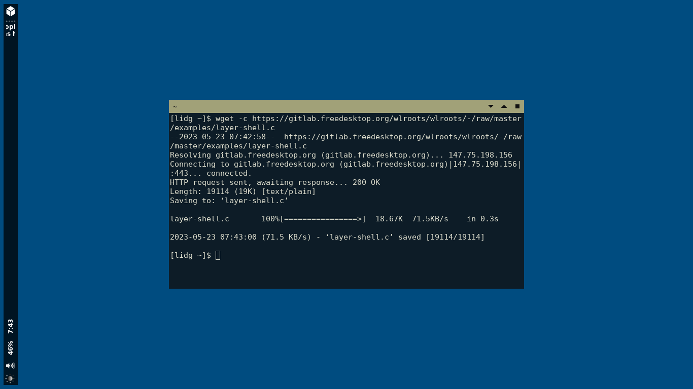 Penggunaan Tool wget untuk Mengunduh Berkas.