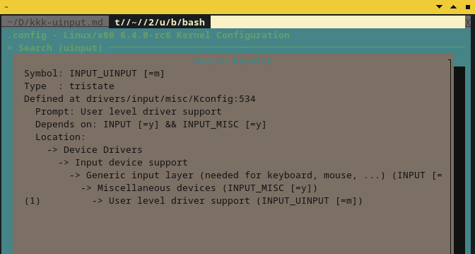 Kulak-Kulik Kernel : Mengkompilasi modul kernel uinput.