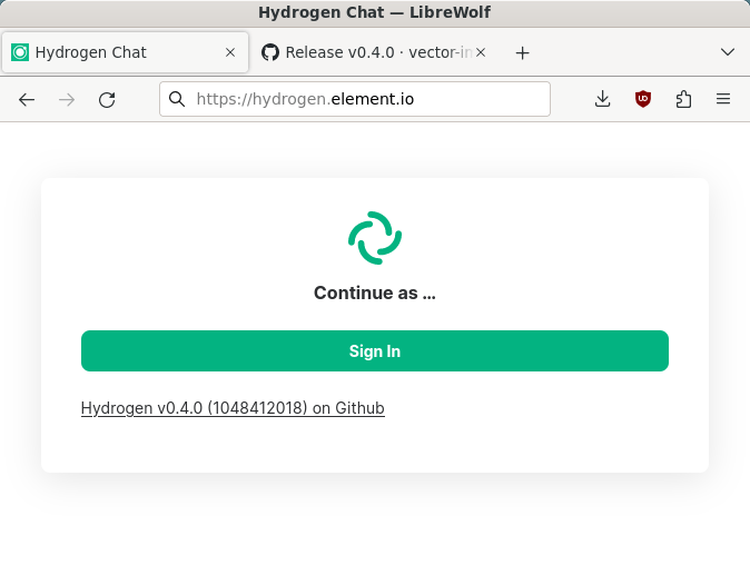 Hydrogen : Alternatif Klien Chat Matrix yang Minimal.