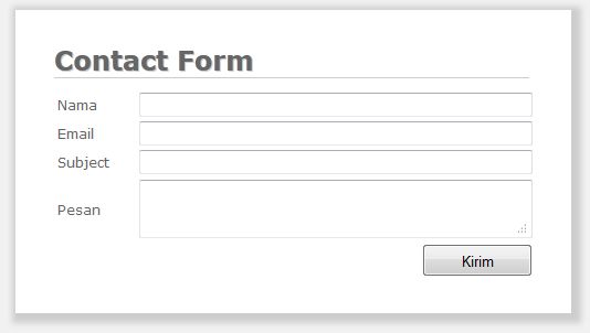 contact form