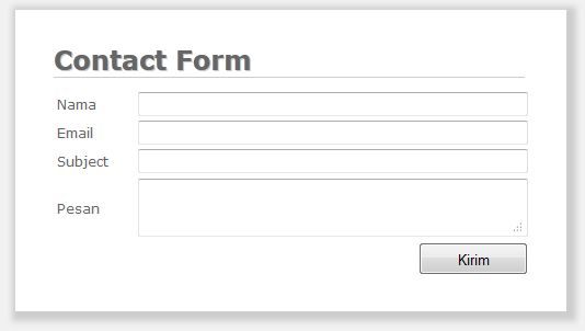 Membuat Contact Form Sederhana