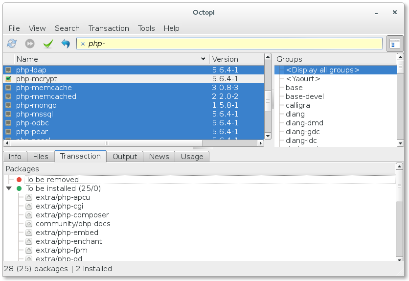 Instal Apache, MySQL, PHP dan phpMyAdmin di Archlinux 2 lampp octopi