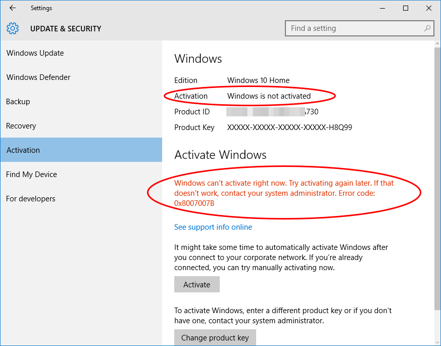 Solusi Gagal Aktivasi Windows 10 OEM (Error Code 0xc004f014) 2 situsali sn gagal