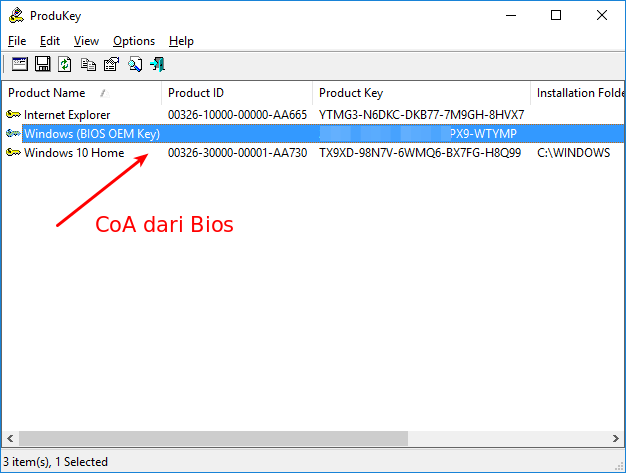 Solusi Gagal Aktivasi Windows 10 OEM (Error Code 0xc004f014) 3 situsali sn produkey