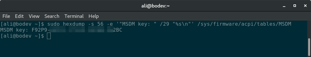 Cara Mendapatkan Product Key Windows dari GNU/Linux 4 situsali oemsn ss3