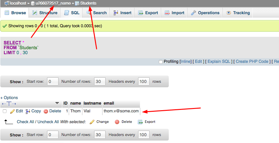 Menampilkan Hasil Query dinamis MySQL ke Table dengan PHP 2 hositnger phpmyadmin php insertar en mysql final