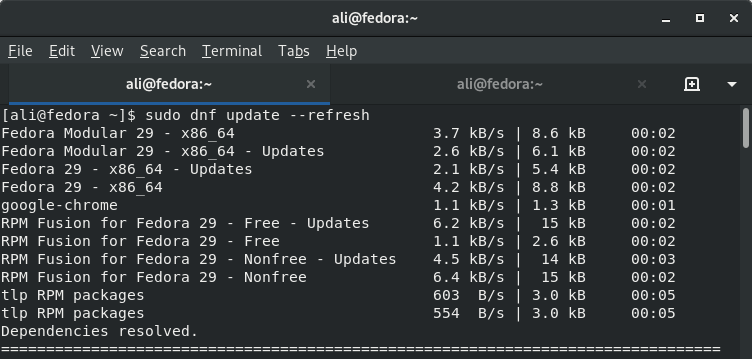 Membatasi Waktu Sinkronisasi Metadata di DNF Fedora 2 Screenshot from 2019 04 21 21 20 04