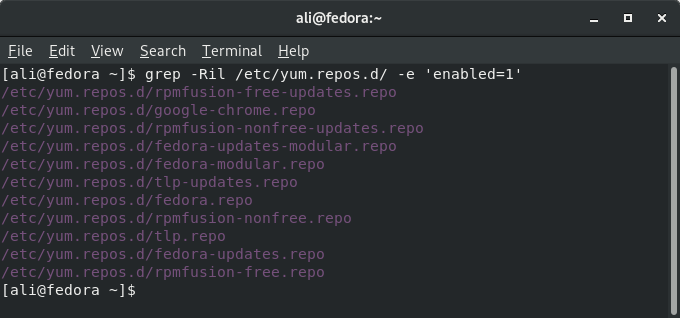 Membatasi Waktu Sinkronisasi Metadata di DNF Fedora 5 Repositori yang aktif