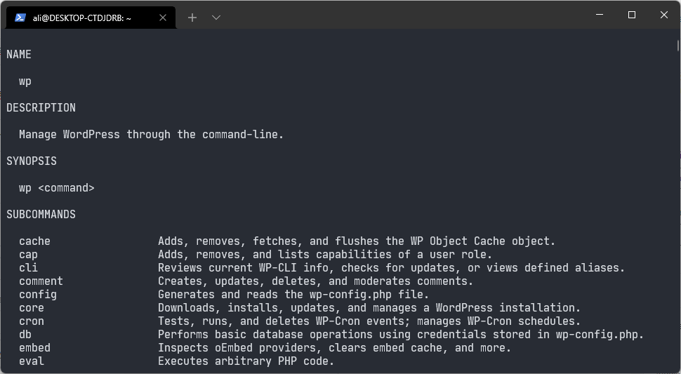 Mengenal WP-CLI Beserta Cara Pemasangannya 3 situsali wp cli wsl