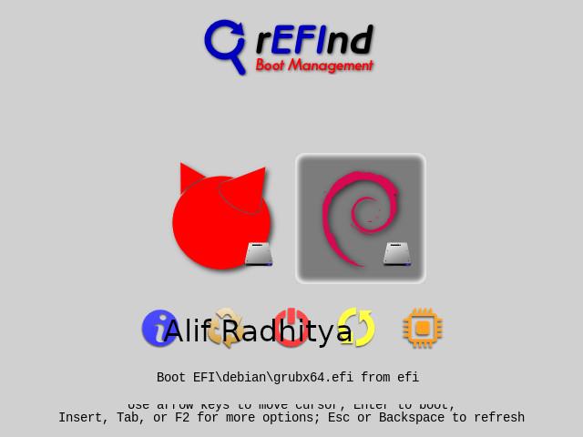 Install Refind di Debian Linux